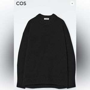 COS CHUNKY PURE CASHMERE CREW-NECK SWEATER